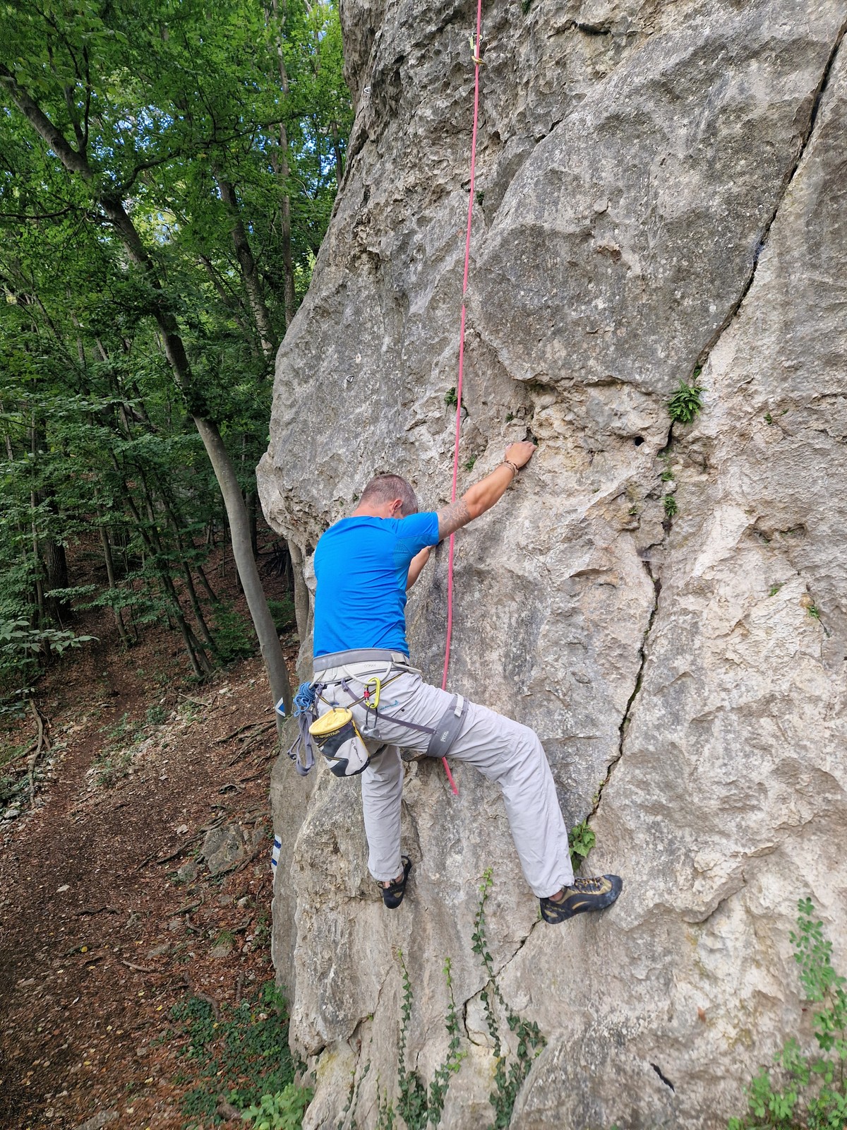 Badener Kletterschule (5) cesta Wasserfall